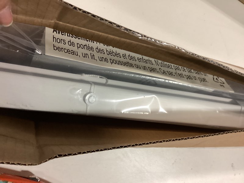 Condition photo showing Good Condition for LazBlinds No Tools No Drill Cordless 1" Vinyl Mini Blinds, 100% Privacy S-Curve Blinds for Indoor Windows, Room Darkening Horizontal Window Blinds and Shades for Home, 29" W x 48" H, White White 29" W x 48" H