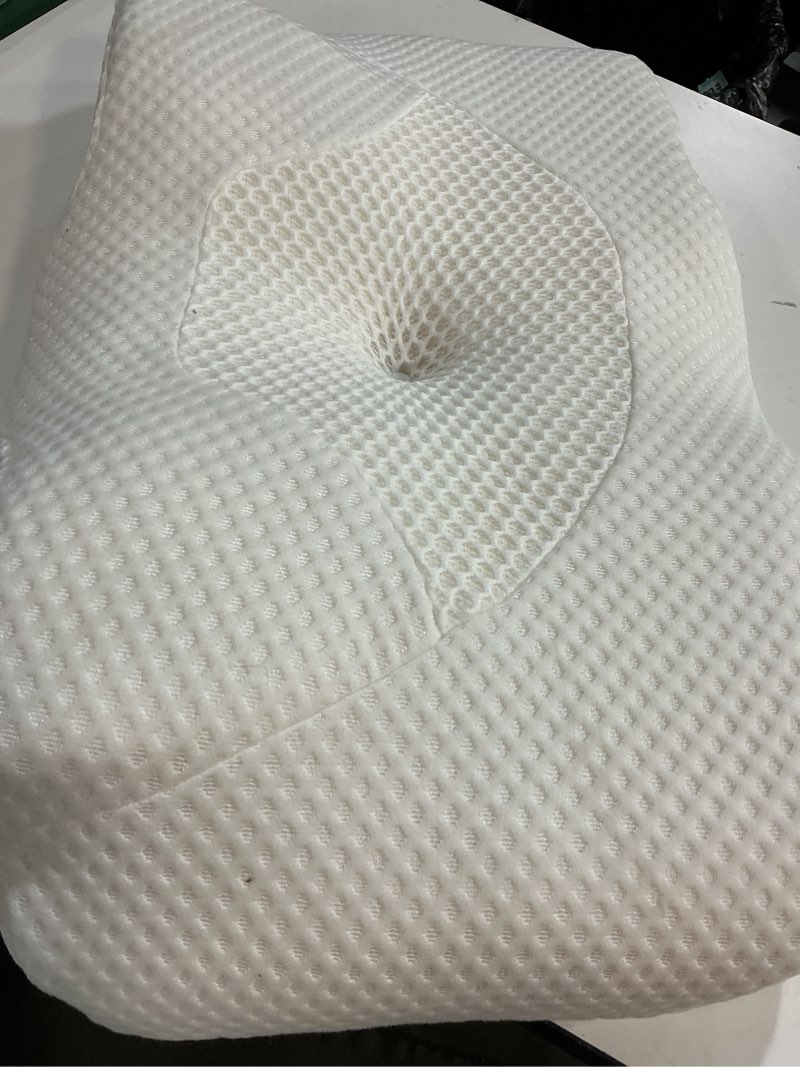 Condition photo showing As Is for cervical neck pillow for pain relief, adjustable memory foam pillows