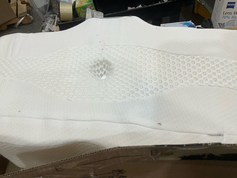 Condition photo showing Good Condition for ultra pain relief cooling pillow for neck support, adjustable cervical pillow cozy sleeping, odorless ergonomic contour memory foam pillows, orthopedic bed pillow for side back stomach sleeper