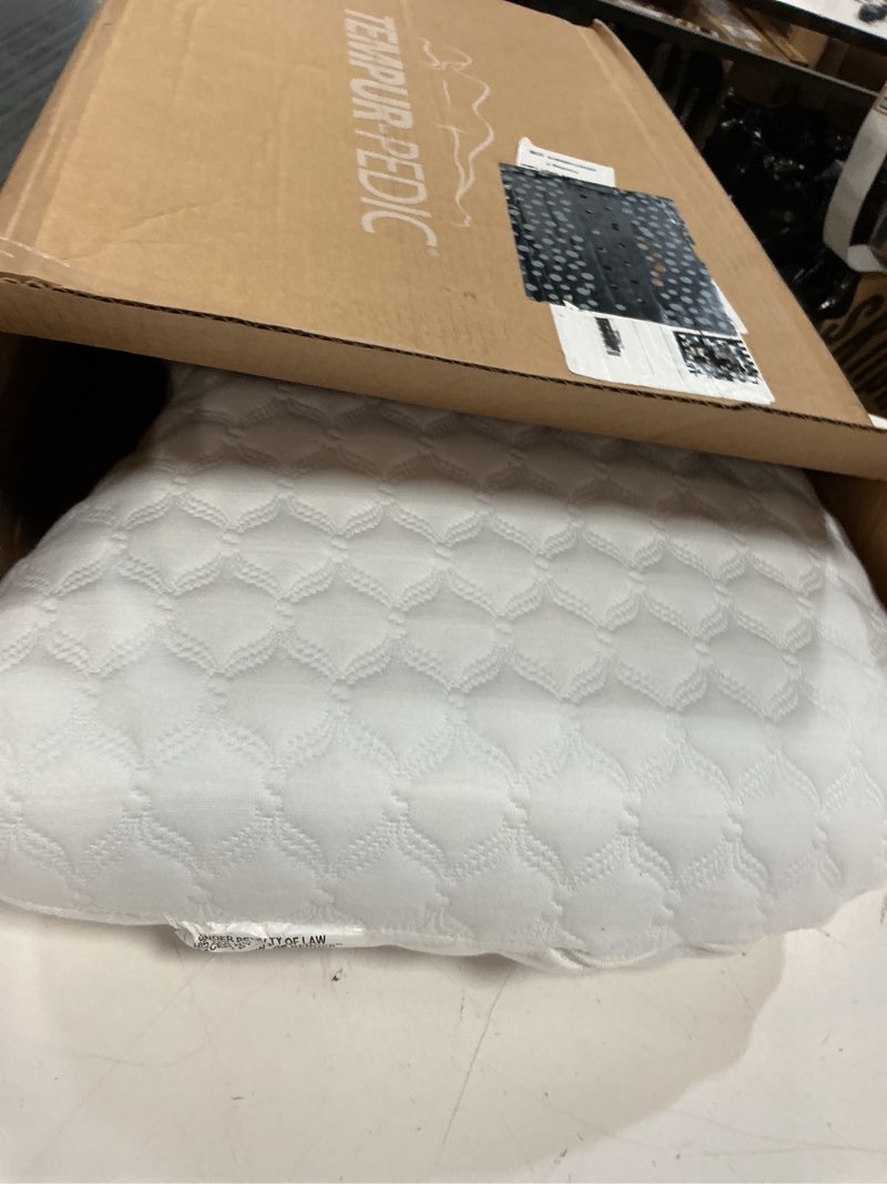 Condition photo showing As Is for sleep innovations versacurve curved memory foam pillow, standard size, therapeutic for neck and shoulder, side, stomach, and back sleepers, medium support
