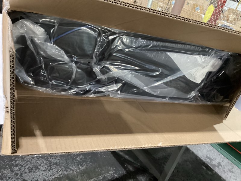 Condition photo showing Good Condition for for honda civic leather seat covers, sedan ex 2022-2026, sport 2025 2026, custom fit car seat cover full set, waterproof accessories, black blue (60/40 split benches-with rear armrest) black-blue trim sedan 2022-2026 (60/40 split - with armrest)