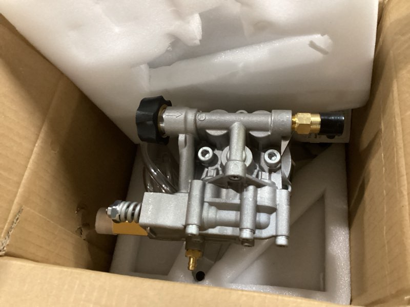 Condition photo showing Good Condition for toolcy 7/8" shaft vertical pressure washer pump - rear inlet/outlet max 3100 psi @ 2.5 gpm oem & power washer pump for gas washer, replacement for simpson, honda etc