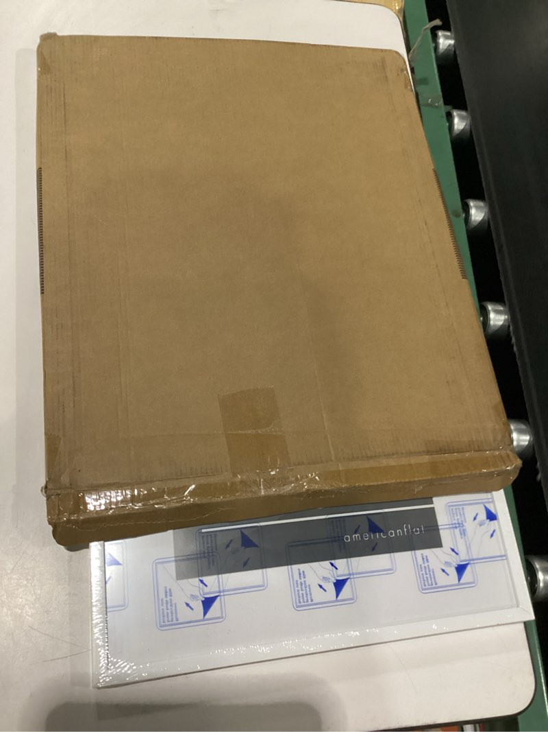 Condition photo showing Good Condition for americanflat 13x16 picture frame with polished plexiglass - use as 9x12 frame with mat or display 13x16 photo without mat - streamline collection - thin border picture frames for wall - white white 13x16 1 pack