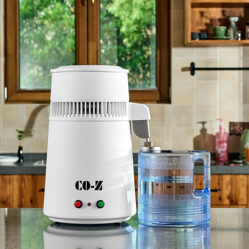 CO-Z Distilled Water Maker, 1 Gallon Water Distiller, 4L Home Countertop Water Distiller Machine