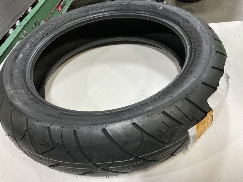 Condition photo showing As Is for shinko sr777 h/d 160/70-17 rear tubeless cruiser tyre