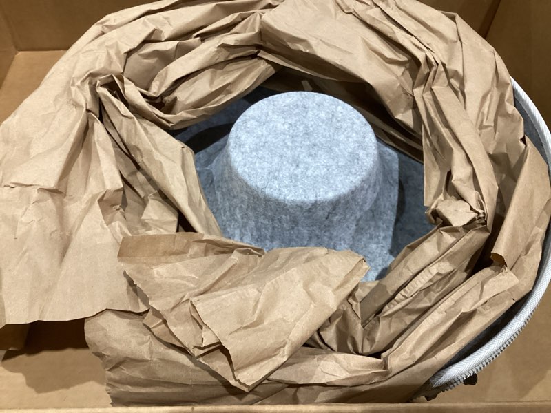 Condition photo showing Good Condition for cat tunnel bed for indoor cats with 3 toys, scratch resistant donut cat bed, up to 9 lbs (m 20x20x9, light grey)
