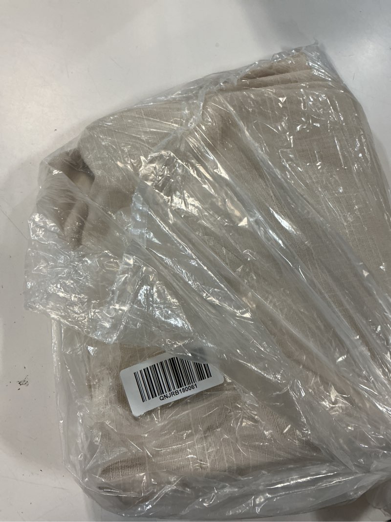 Condition photo showing Good Condition for cotton slub room darkening curtain - single panel, 48x84, natural