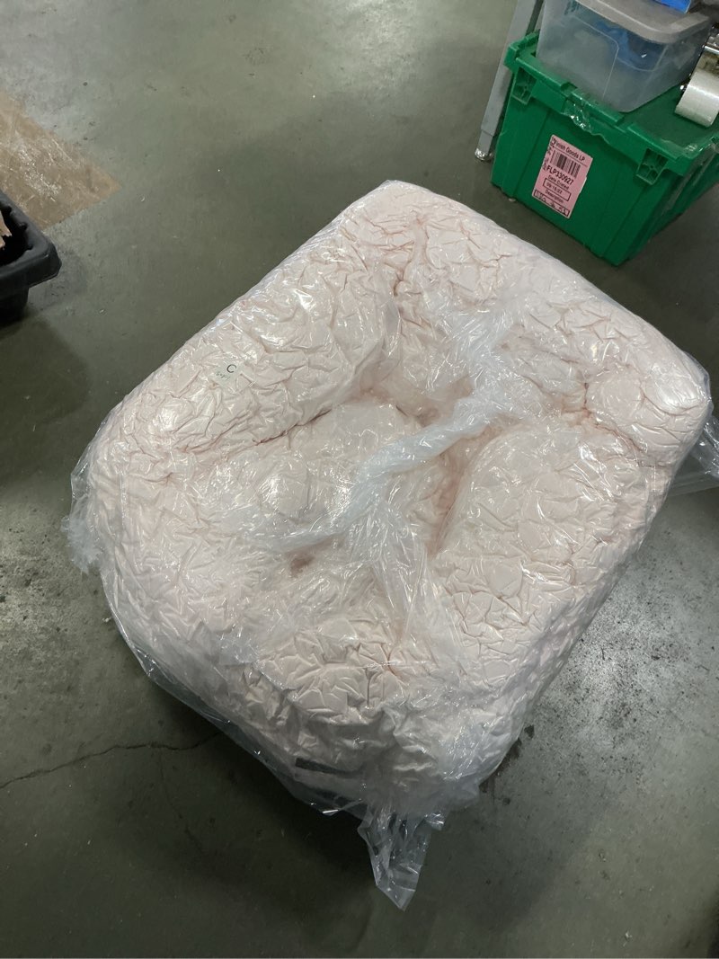 Condition photo showing New/Like New for MAXYOYO Kids Bean Bag Chair, Floral Shaped Bean Bag Sofa, Plush Faux Fur Toddler Couch with Petal Backrest for Boys Girls, Stuffed Cozy Sofa for Nursery, Bedroom, Beige