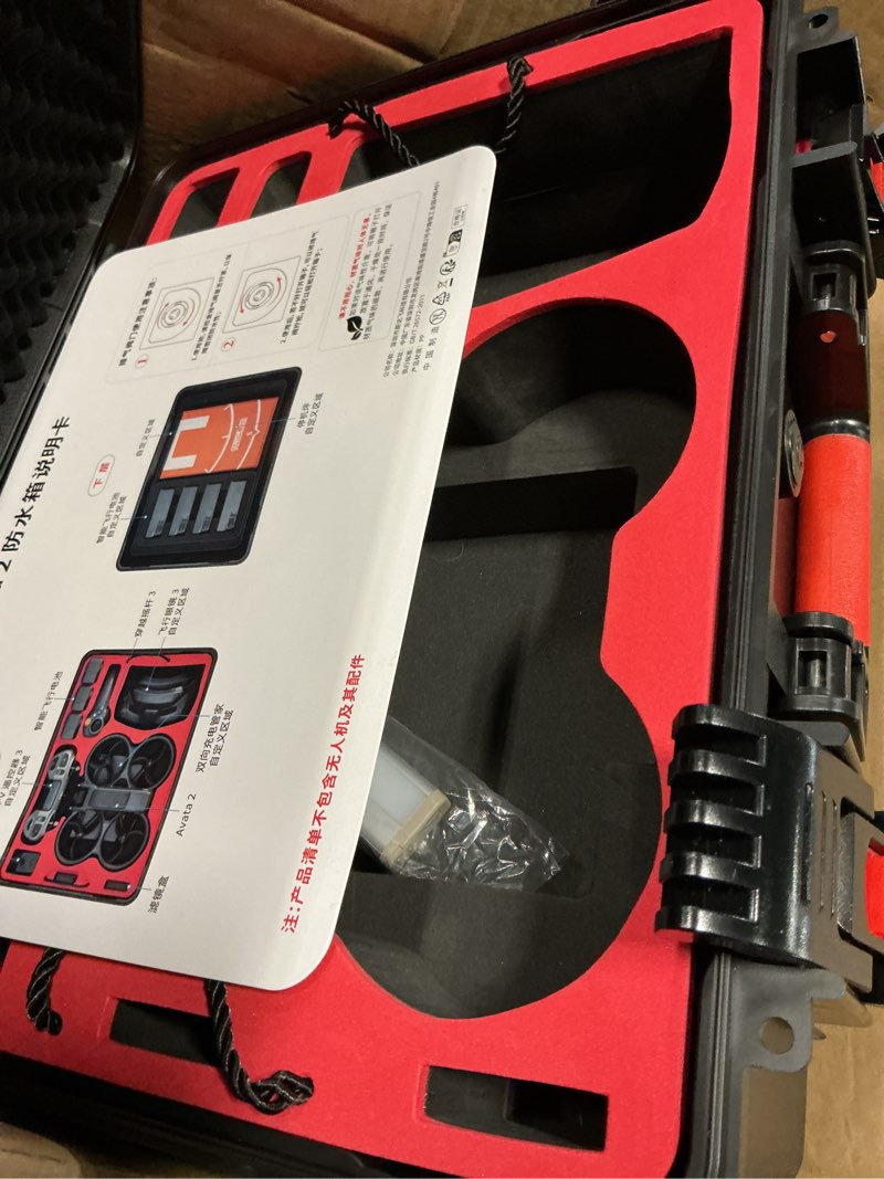 Condition photo showing As Is for startrc avata 2 case,waterproof carrying hard case for dji avata 2 fly more combo with dji goggles 3/rc motion 3/fpv remote controller 3,battery charging hub,fpv drone accessories (dual layer)