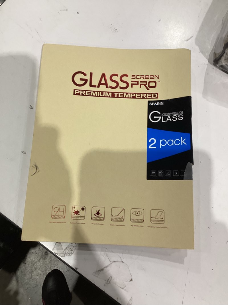 Condition photo showing New/Like New for SPARIN Screen Protector for Samsung Galaxy Tab S10 Plus/S9 Plus/S9 FE Plus/S7 FE 5G/S8+ 12.4 Inch, HD Tempered Glass for galaxy Tablet S10+, Anti-Scratch, High Response -2 Pack galaxy tab s10 plus 12.4 inch
