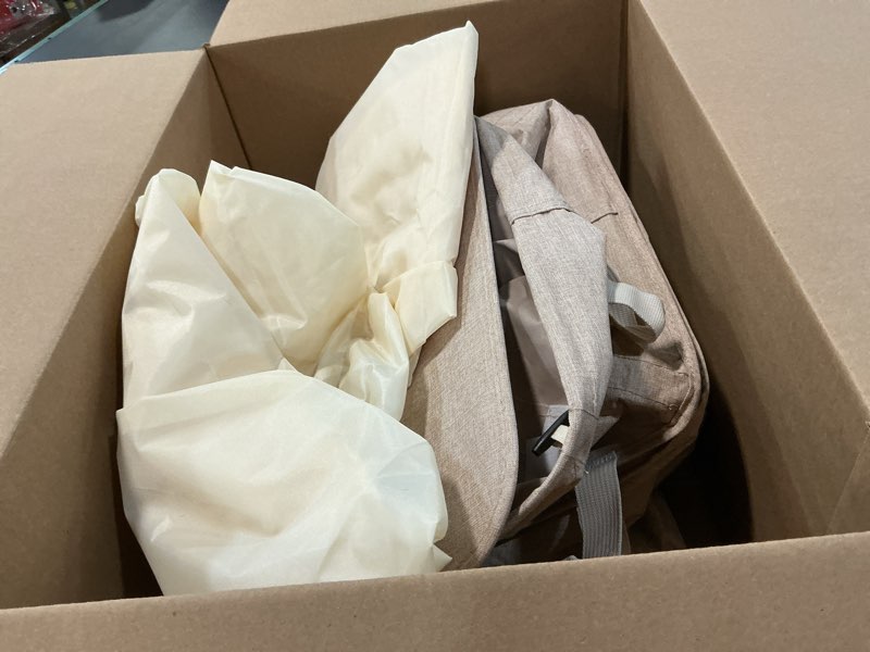 Condition photo showing As Is for Lifewit Double Laundry Hamper with Lid and Removable Laundry Bags, Large Collapsible 2 Dividers Dirty Clothes Basket with Handles for Bedroom Laundry Room Closet Bathroom College, 155L Beige Beige 155L