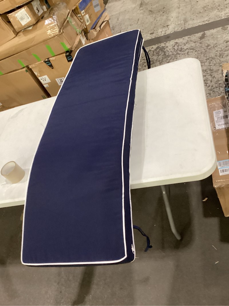 Outdoor chaise lounge cushion or similar patio furniture cushion.  As is. 