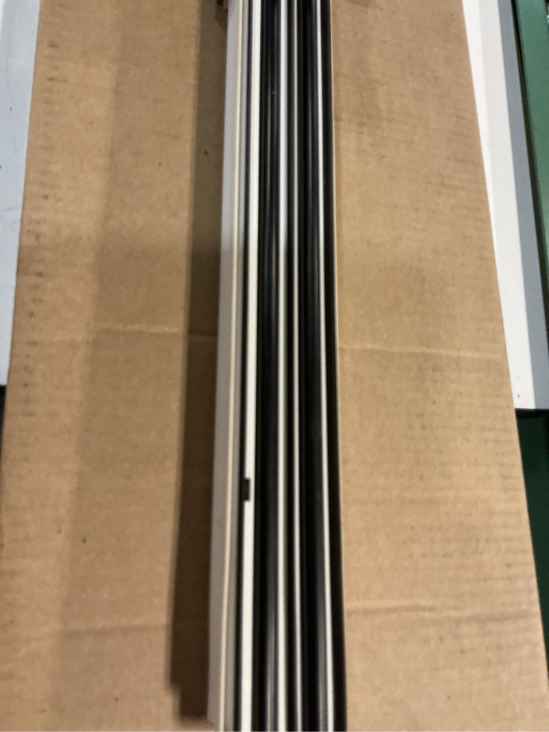 Condition photo showing As Is for 1-3/4 x 36 adjustable double bubble door sweep bottom of door, under doors seal for exterior doors, energy efficient draft stopper, slide to install, blocks dust/insects/noise(white) 36 inch white 1