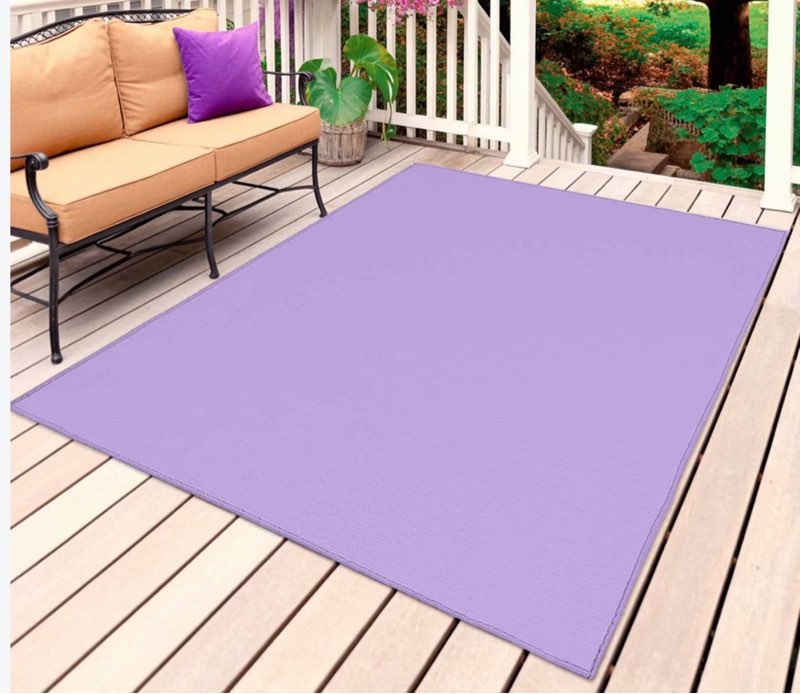 Lavender 9.5”x11.5” better homes rug