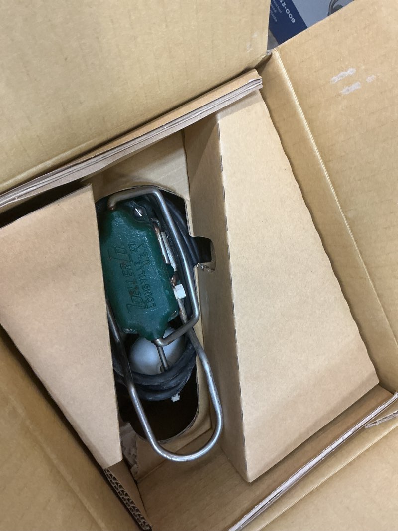 Condition photo showing As Is for zoeller 0.33-hp 115-volt cast iron submersible sump pump