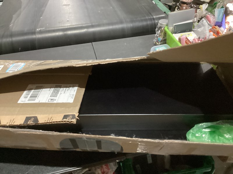 Condition photo showing Good Condition for Plank+Beam Solid Wood Console Table, 36 Inch, Sofa Table, Narrow Entryway Table for Hallway, Behind The Couch, Living Room, Foyer, Easy Assembly, Black 36" Console Table Black