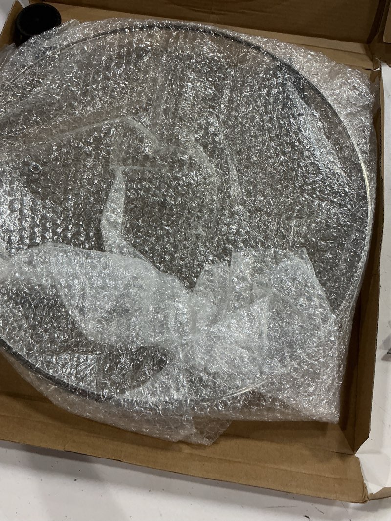 Condition photo showing New/Like New for glass lid for large pots and pans, 14 inch cover for replacement, commercial lid for cookware, frying pans, stockpot, dishwasher safe and oven safe up to 400°f fit inner dia14 to 14.4 inch black