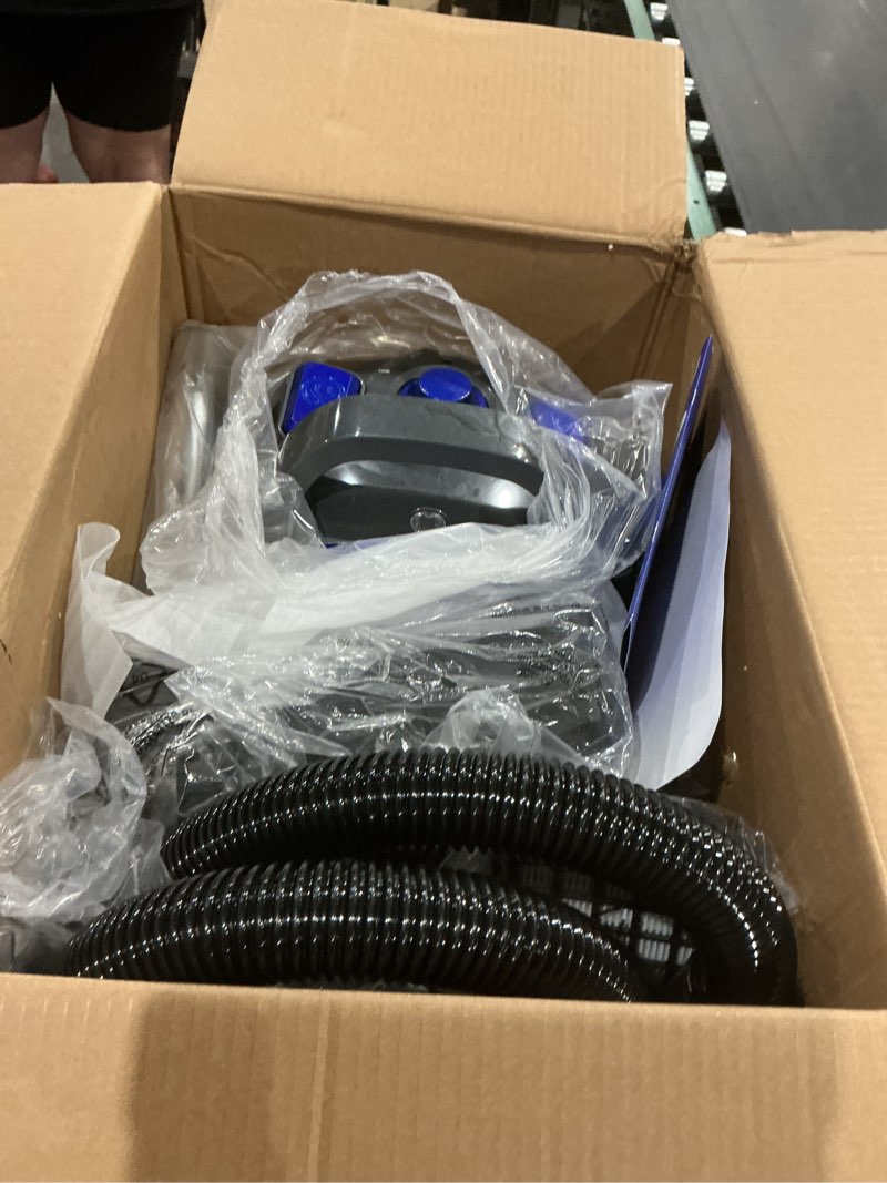 Condition photo showing Good Condition for canister vacuum cleaner, 40kpa 1600w cyclon power bagless canister vacuum cleaners for home, 3.7qt large dust cup, lightweight vac for hard floors, carpets, pet hair, blue