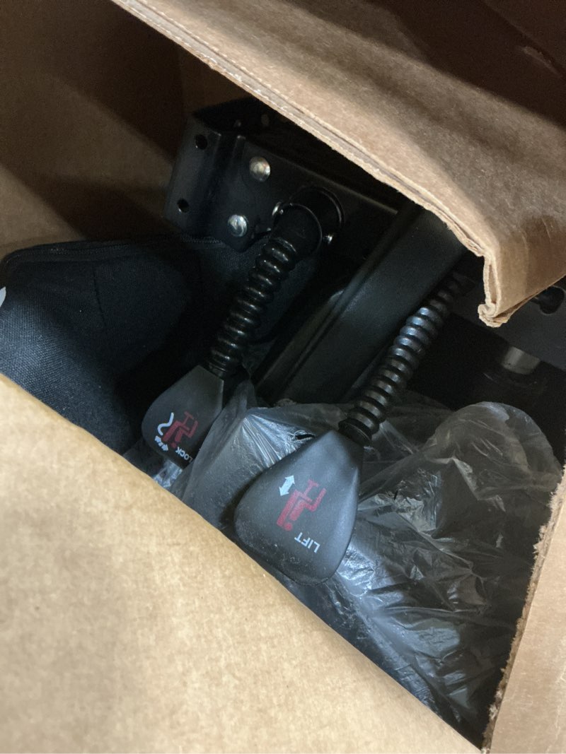 Condition photo showing Good Condition for gtplayer gaming chair with footrest, computer chair with and lumbar support, height adjustable game chair with 360°-swivel seat and headrest and for office or gaming (all black-fabric) black fabric