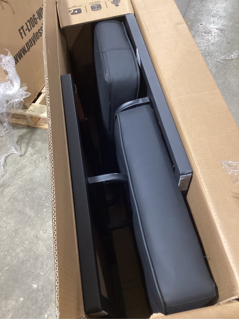 Condition photo showing Good Condition for COLAMY Mid Century Modern Accent Chair Set of 2, Comfy Living Room Chair, Brown Leather Accent Chair, Faux Leather Reception Armchair with Metal Legs for Living Room Bedroom Reception Office, Brown Brown Set of 2