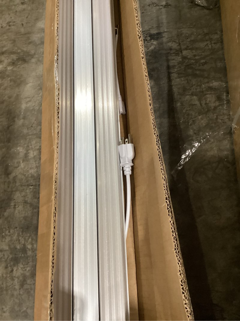 Condition photo showing Good Condition for 12 pack super bright 100w 8ft led shop light, 15000lm 5000k v shape 8' led shop lights 8ft, linkable 96" 8 foot shop lights for garage workshop shop warehouse lighting