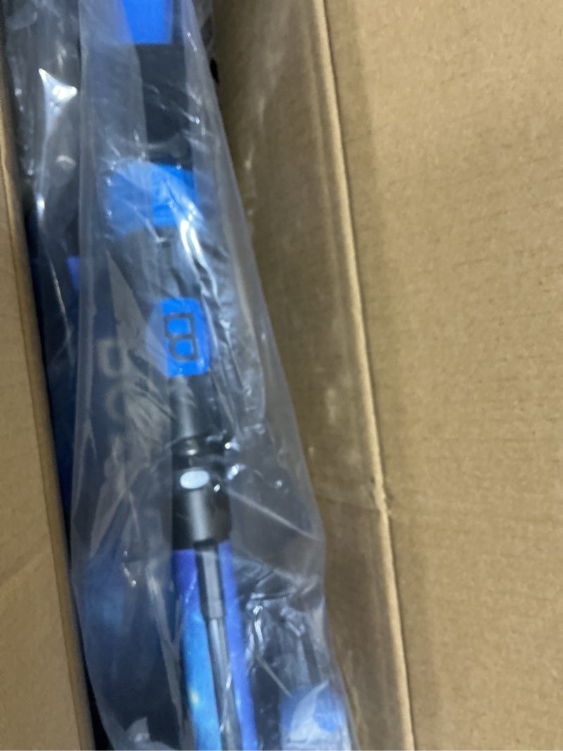 Condition photo showing Good Condition for BELEEV V8 Scooter for Kids Ages 6+ with LED Light-Up Stem & Deck, Foldable Big Wheel Scooter with Adjustable Height, Shock Absorption, Carry Strap, 2 Wheel Kick Scooter for Adults, Teens, Up to 220lbs Galaxy Blue