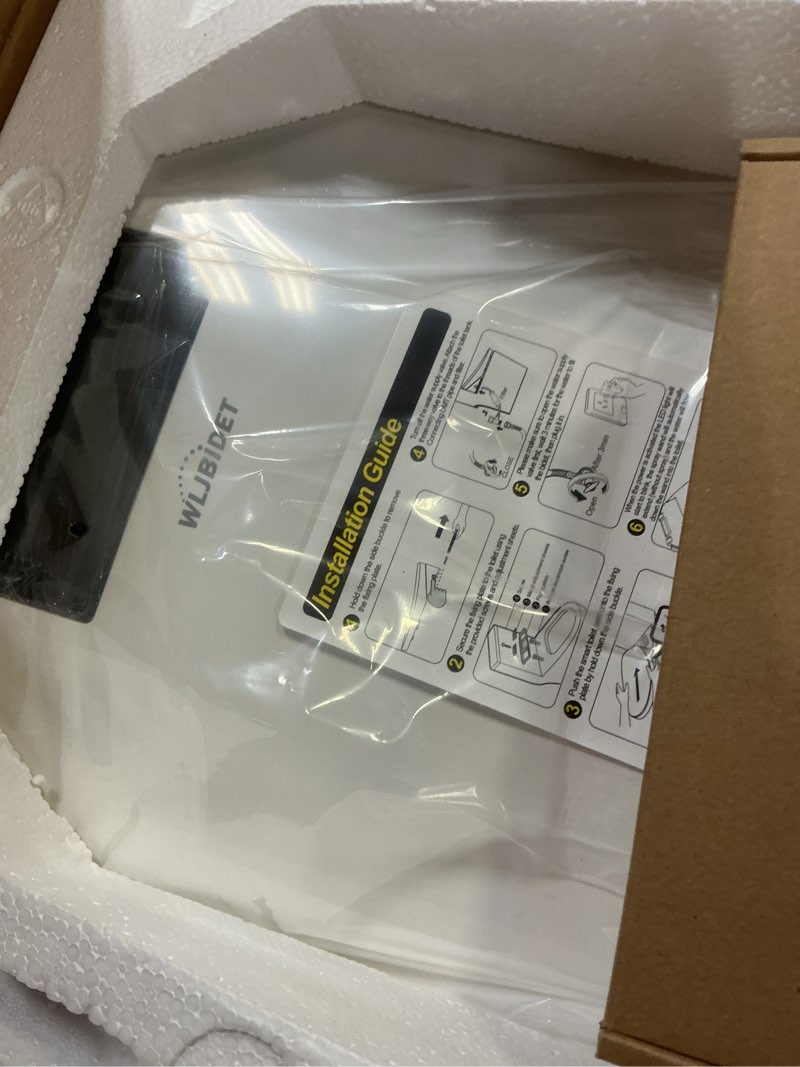 Condition photo showing New/Like New for Toilet Bidet Seat, Instant Warm Water, Self-Cleaning Nozzle, Multiple Spraying Modes, Electric Heated Seat, Warm Air Drying, Soft Closed Lid, Display Screen, Requires Electricity, Elongated Oval