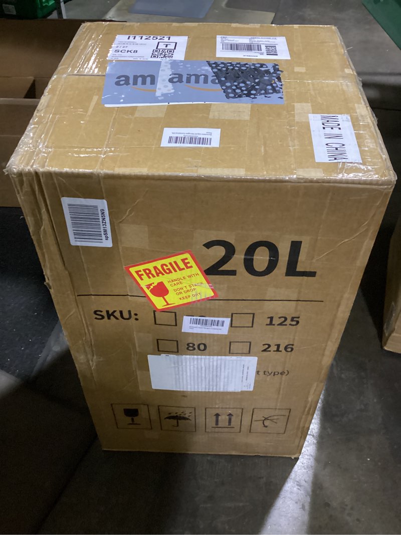 Condition photo showing As Is for Bonvoisin 20L Liquid Nitrogen Container, LN2 Tank Cryogenic Dewar, Aluminum Alloy Semen Tank with 6 Canisters Carry Bag