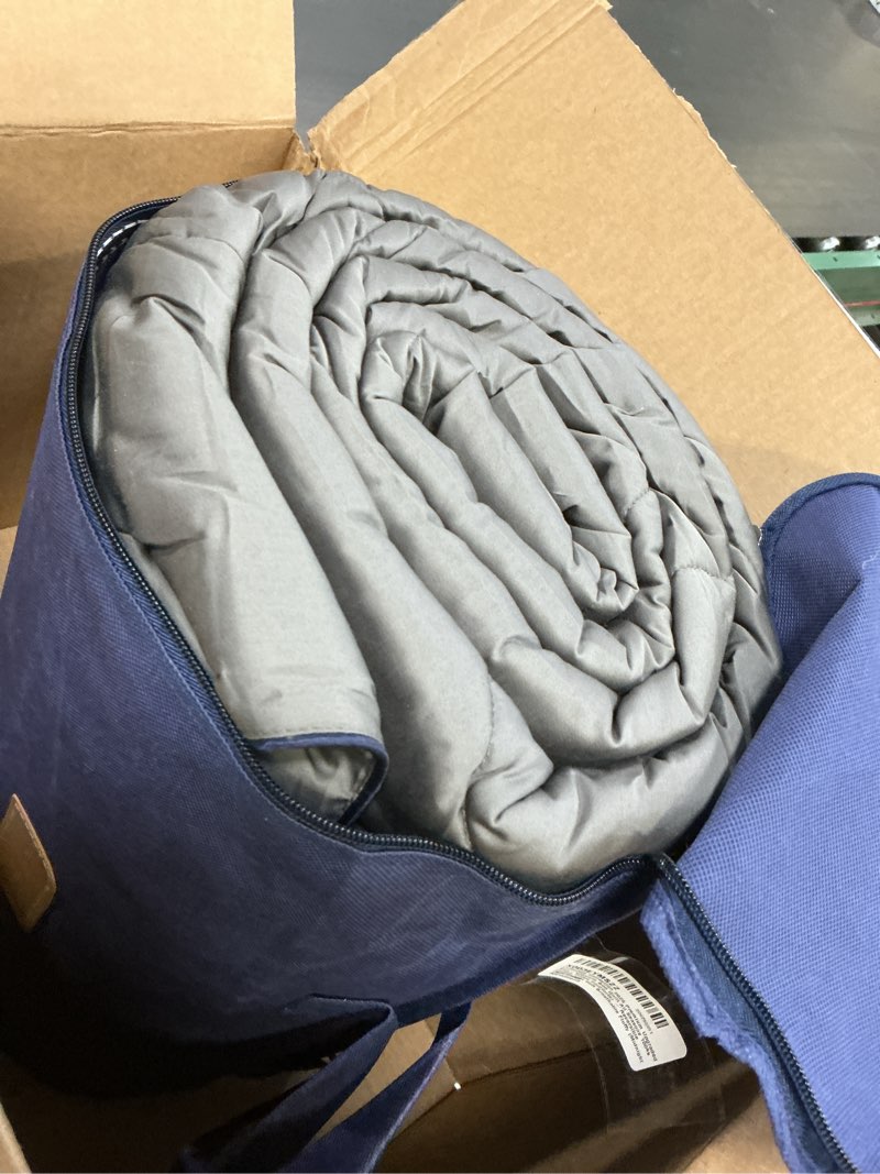 Condition photo showing Good Condition for 2025 Premium Upgraded Non-Vacuum Bed Quilt All Seasons 100% Cotton Filled Comforter - Reversible Lightweight Soft Breathable Fluffy (Midnight Grey Twin)