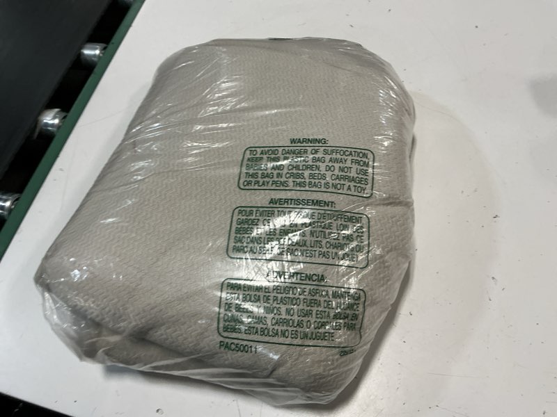 Condition photo showing Good Condition for bedsure gentlesoft 100% cotton blanket king size for bed - breathable and lightweight, soft cozy textured herringbone woven blanket for summer, linen beige, 108x90 inches 01 - linen beige king (108" x 90")