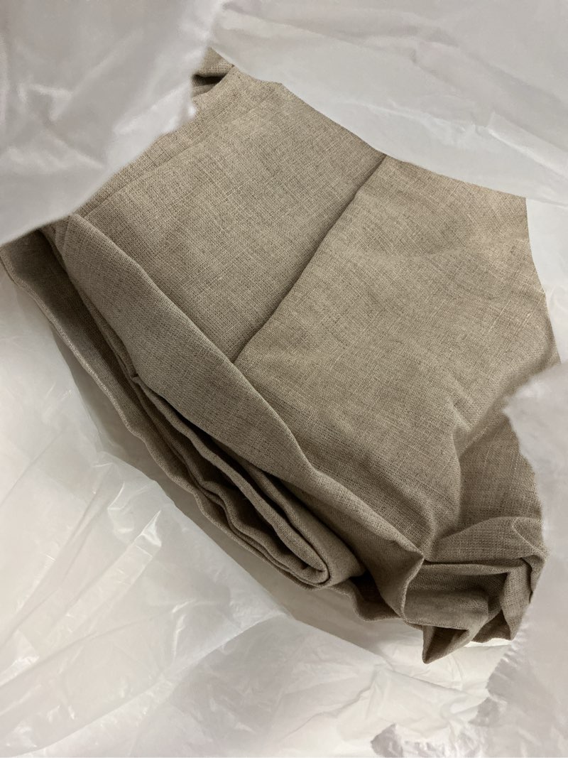 Condition photo showing Good Condition for european linen curtain, 96x84, dark flax