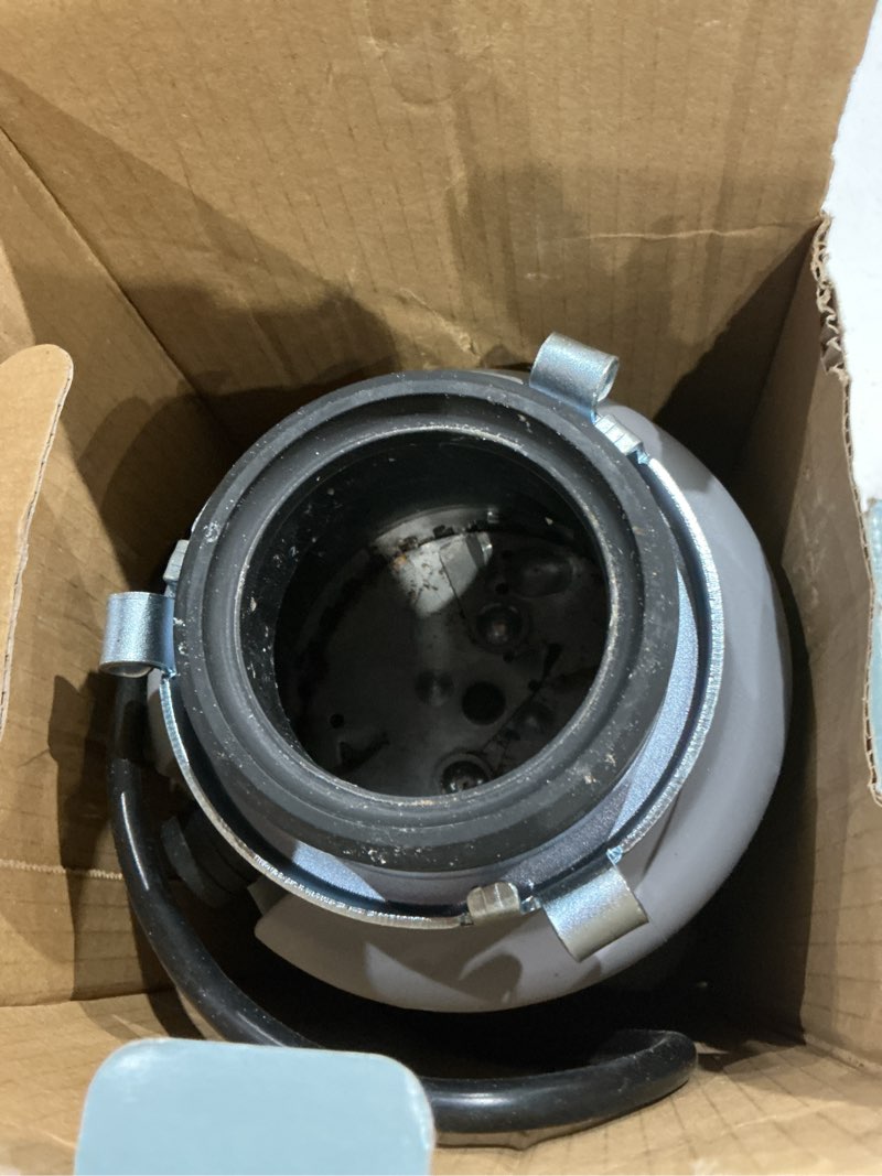 Condition photo showing As Is for turbogrind 1/2 hp. continuous feed garbage disposal with power cord