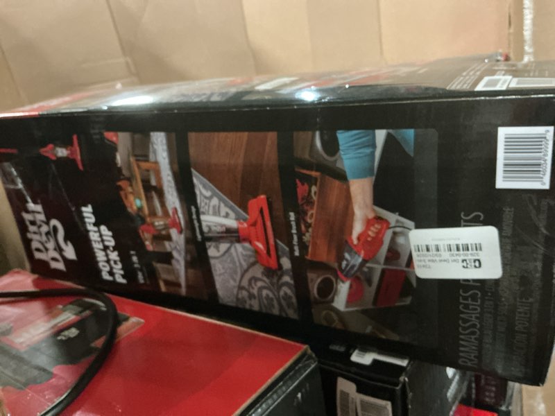 Condition photo showing As Is for vibe 3-in-1 bagless lightweight corded stick vacuum cleaner