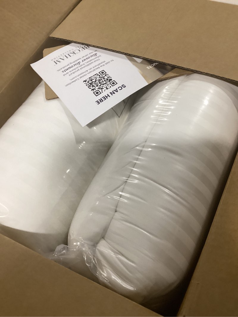 Condition photo showing Good Condition for Beckham Hotel Collection Bed Pillows Standard/Queen Size Set of 2 - Original Soft Down Alternative Pillow for Sleeping - Soft Support for Back, Stomach or Side Sleepers Queen / Standard White