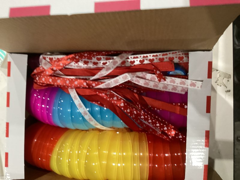 Condition photo showing As Is for 240pcs Stationery Set Valentines Day Gifts for Kids Classroom Exchange with Giant Lollipop, 24 Pack Valentines Day Cards for Kids School Party Favors Prizes Goodie Bag Stuffers