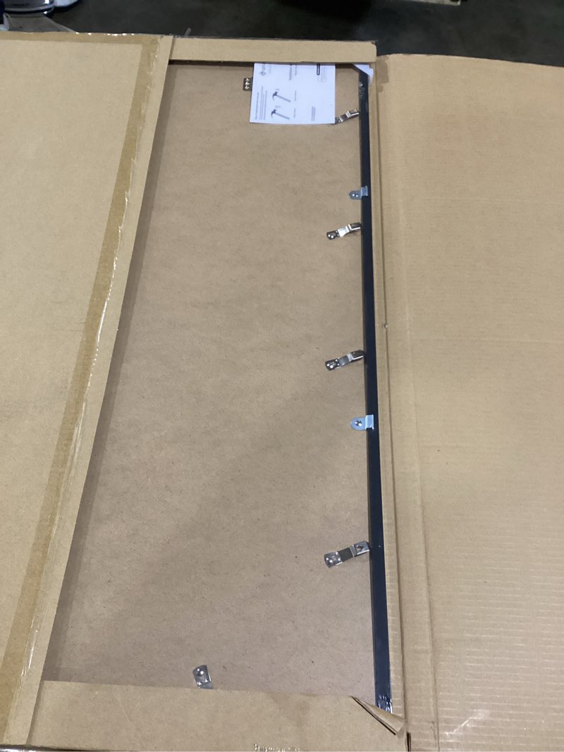 Condition photo showing New/Like New for upsimples 24x36 poster frame, display pictures 20x30 with mat or 24 x 36 without, wall hanging picture frames, black, 1 pack black 24x36