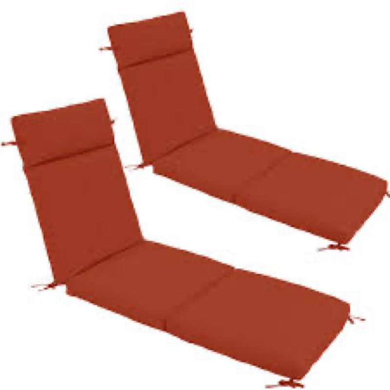 Chaise Lounge Cushion 72x21x3 Inch ?Set of 2 Outdoor Lounge Chair Cushions, Lounger Pad Replacement 
