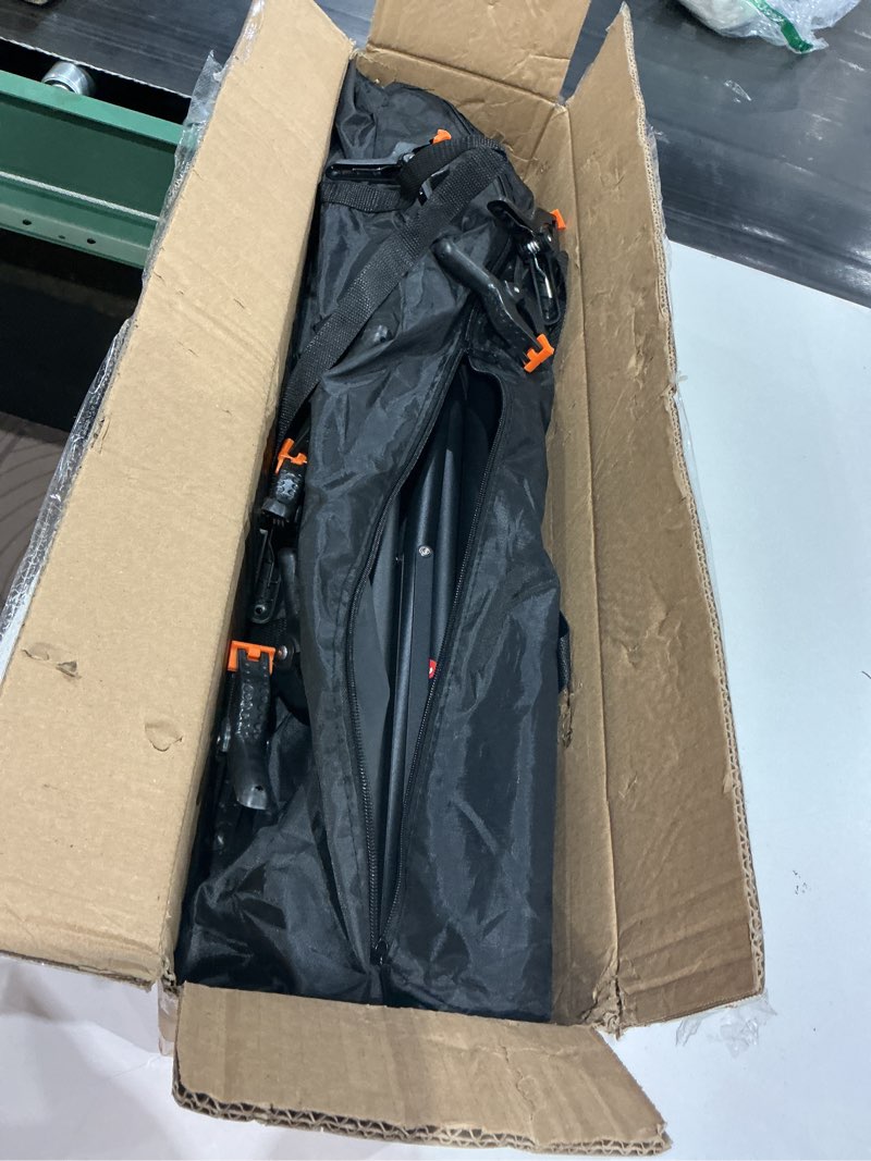 Condition photo showing Good Condition for backdrop stand 10 x 8 ft for photography studio, telescopic adjustable background stand for parties, photoshoot backdrop stand with spring clamps, sandbags, carry bag 10x8 ft black