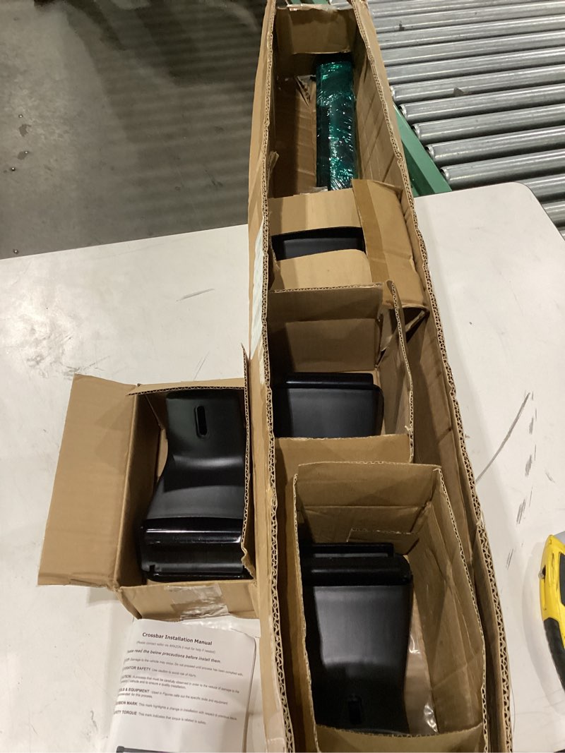 Condition photo showing New/Like New for Autekcomma Roof Rack CrossBars Replacement for KIA EV9 2024 2025 2026 GT-Line (Not for Wind & Land) Limited Aircraft Aluminum Black Matte with Anti-Theft Locks Max Loading Up to 260 LB Kia EV9 2024-2026