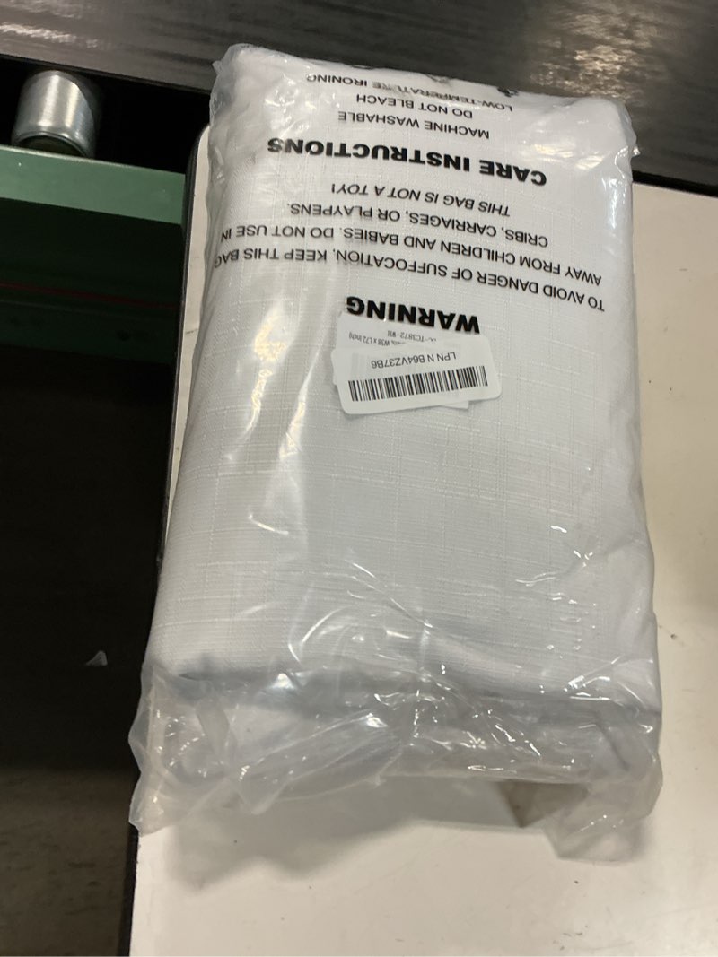 Condition photo showing Good Condition for diraysid 100% blackout curtains white linen curtains for bedroom grommet thermal insulated room darkening drapes (2 panels, w38 x l72 inch) 38"w x 72"l (pack of 2) white