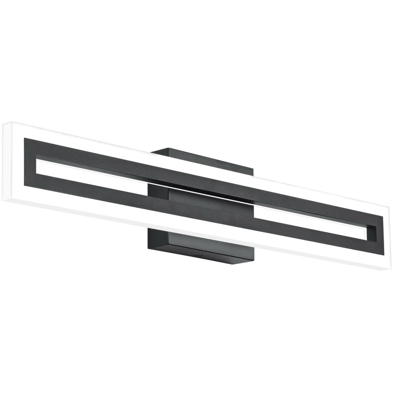 solfart 24 inch vanity lights bathroom lights over mirror bathroom light fixtures black led modern