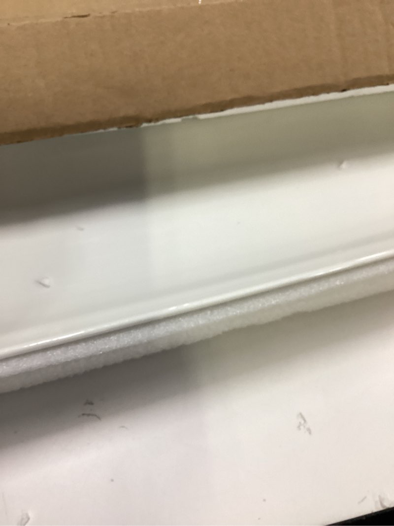 Condition photo showing Good Condition for DELLING Large Serving Platter, 18" x 12.3" Serving Tray-Set of 2, White Platters for Serving Food, Serving Trays for Party, Fruit, Appetizer, Serving Trays for Entertaining at Parties and Weddings White 18inch