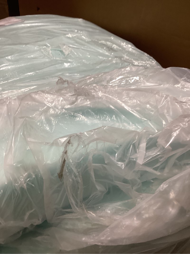 Serta ThermaGel Cooling, Pressure-Relieving Memory Foam Mattress Topper, 3 Inch, Queen,Blue