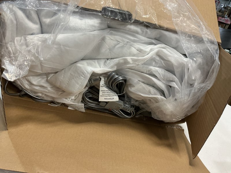 Condition photo showing Good Condition for Beautyrest Cotton Heated Mattress Pad - Bed Warmer with 20 Heat Settings Controller, Auto Shut Off Timer, All Around Elastic Deep Pocket, UL Certified, Machine Washable, White Cal King California King