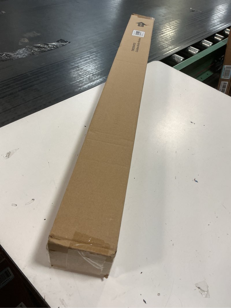 Condition photo showing New/Like New for blackout blinds cordless roller shades for bedroom windows free-stop thermal insulated 100% black out linen roller shades blinds for office living dining room, greyish beige burlywood birch w35xh72 burlywood birch 35"w x 72"h