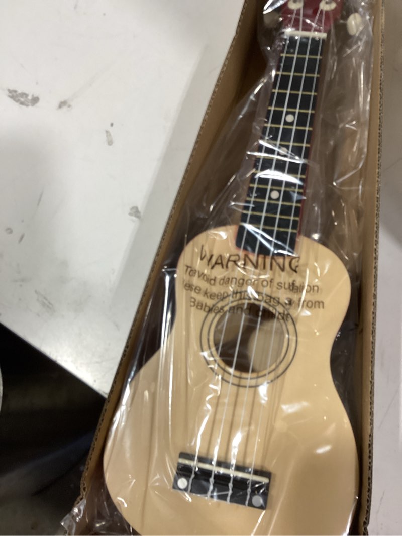Condition photo showing Good Condition for 21 inch wooden kids toddler child children acoustic guitar musical instruments ideal for 3-9 year old boys girls gifts (burlywood)