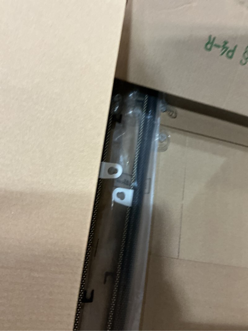 Condition photo showing As Is for blackout blind curtains with suction cups for windows no drill cordless temporary portable roller shades uv protection pvc window shades for home,office,bedroom,door,blackout (23''w x49''h, black)