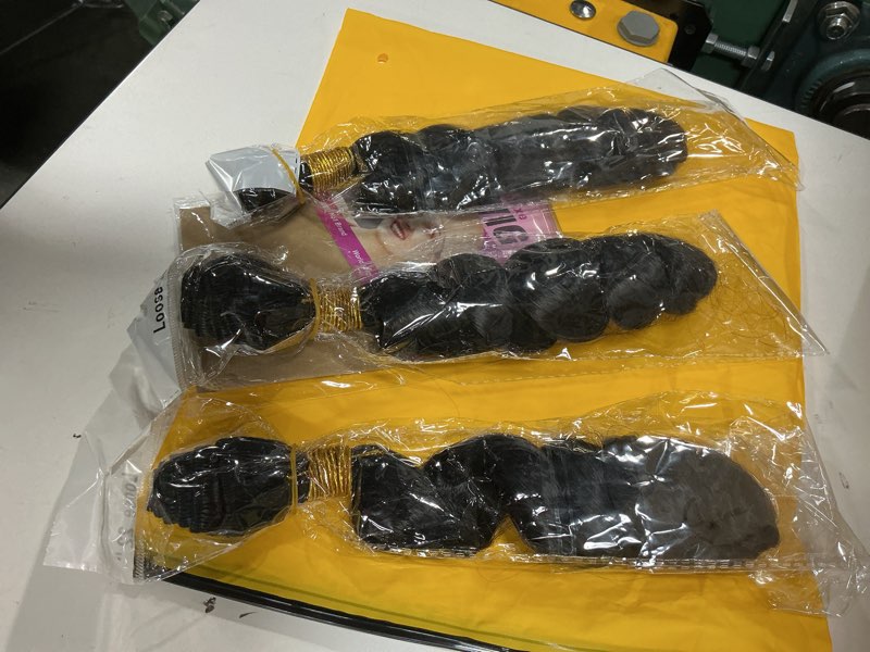 Condition photo showing Good Condition for #1b human hair bundles loose wave bundles 20 22 24 inch unprocessed brazilian virgin hair natural color loose deep wave bundles 3 bundle 50 gram per bundle deals quick weave hair extensions 20 22 24 inch #1b-black-ls