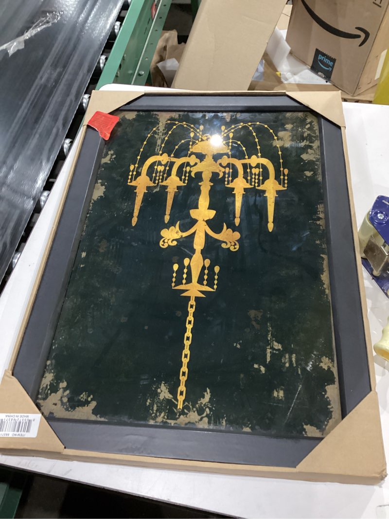 Condition photo showing New/Like New for Privilege Art-Chandelier Casual Wall Decor, Medium, Black, 2 Piece