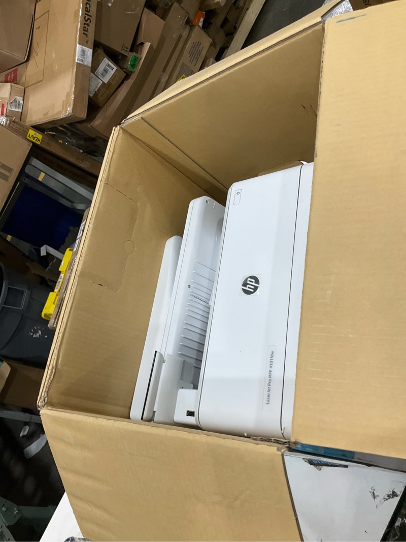 Condition photo showing As Is for HP Laserjet Pro MFP 4101fdw Wireless Black & White All-in-One Laser Printer, Scanner, Copier, Fax, Best-for-Office (2Z619F) New Version: LaserJet Pro 4101fdw